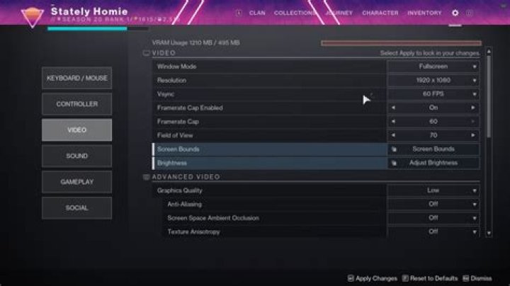 How to fix screen tearing in Destiny 2