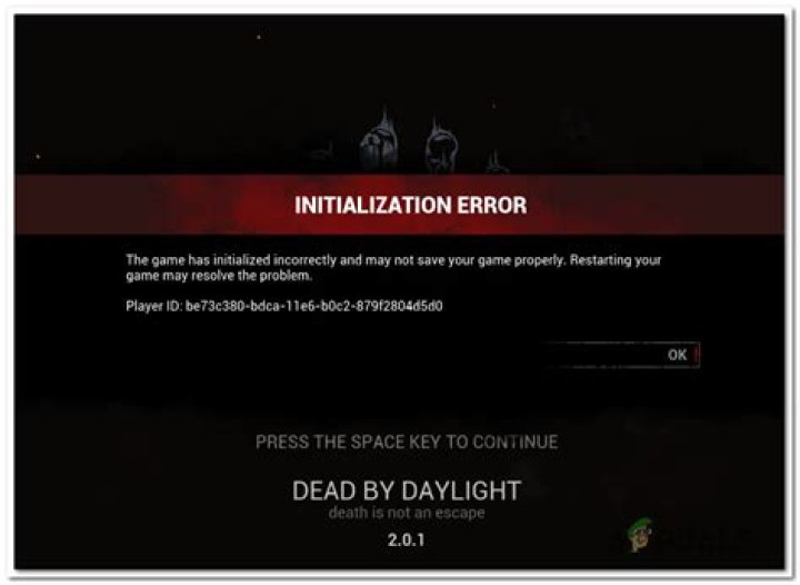 How to fix the initialization error for Dead by Deadlight