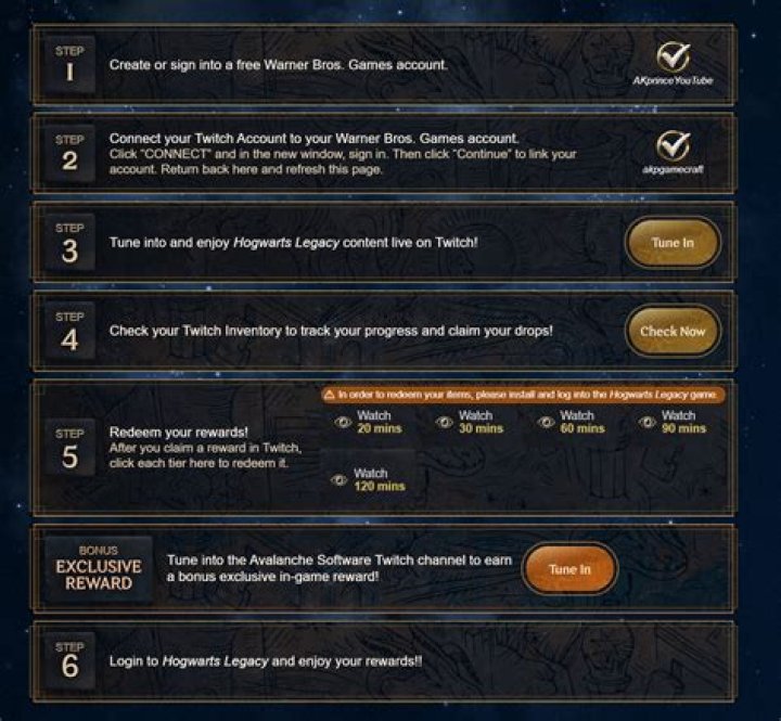 How to get Hogwarts Legacy Twitch Drops
