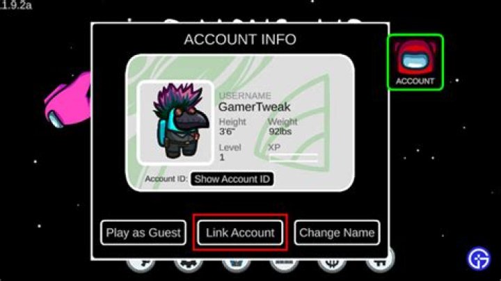 How to link accounts in Among Us
