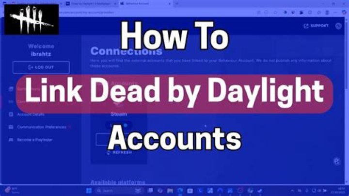 How to link accounts in Dead By Daylight