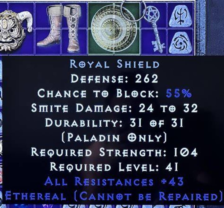 How to make an Exile shield in Diablo 2: Resurrected