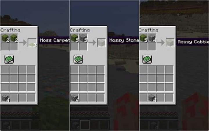 how to make moss blocks minecraft
