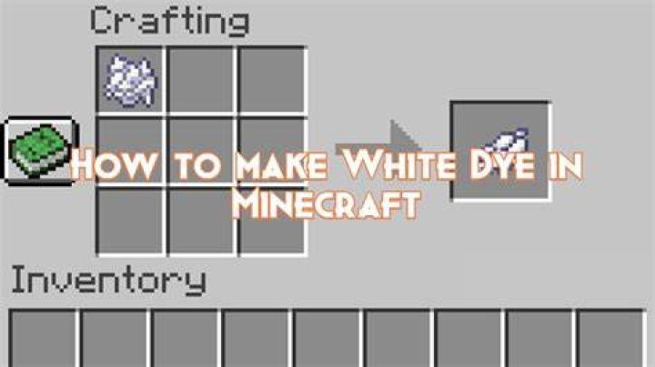 How to make white dye in Minecraft