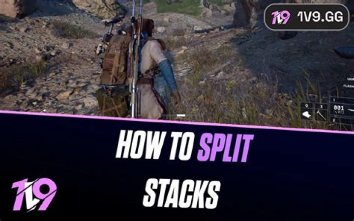 how to split stacks in new world