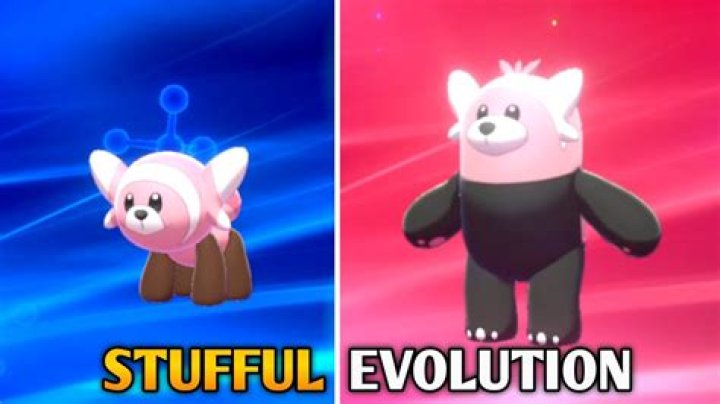 Image for Shiny Stufful, evolution chart, 100% perfect IV stats and Bewear best moveset in Pok&eacute;mon Go