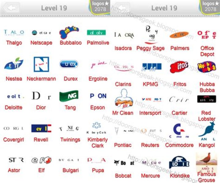 Logo Quiz II Level 19 Logo Quiz II Level 19