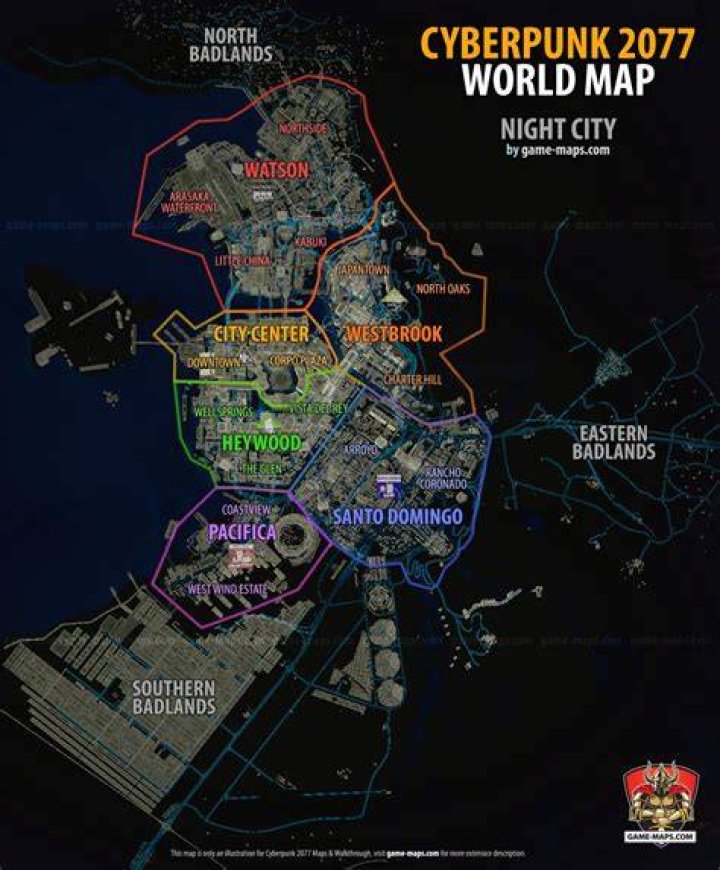 Maps for City-Center in Cyberpunk 2077 (CP77)