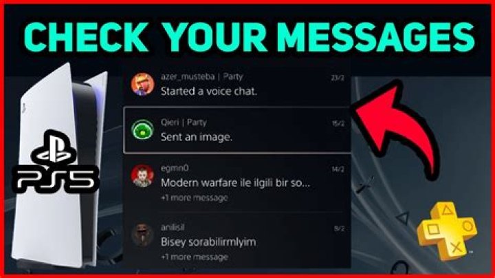 messages on PS5