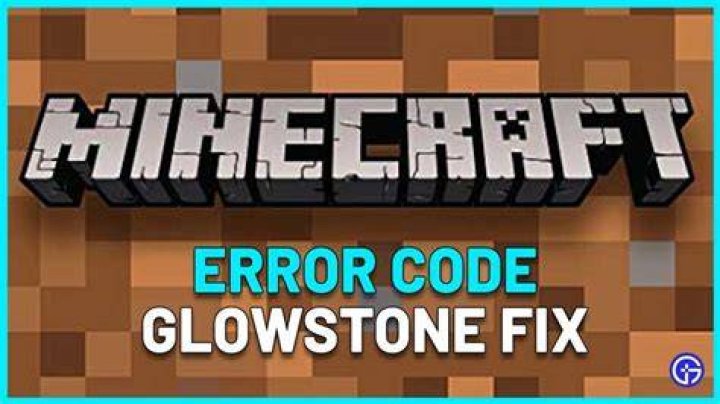 Minecraft Error Code Glowstone Fix