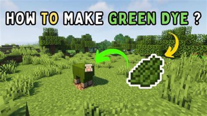 minecraft how to make green dye