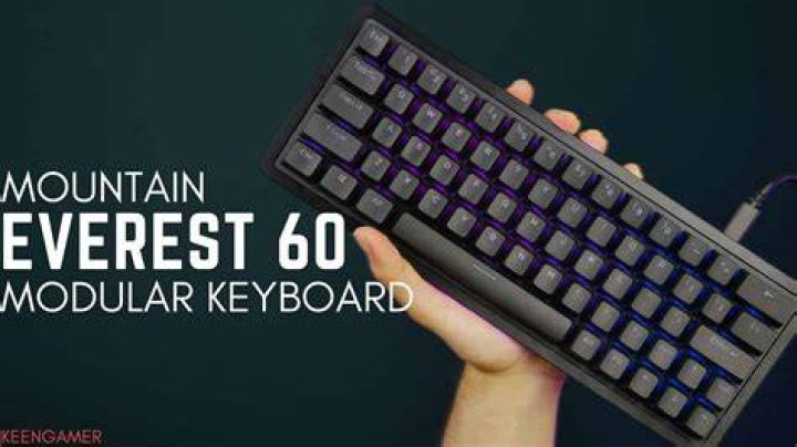 mountain everest 60 keyboard with optional numpad attachable to the left or right