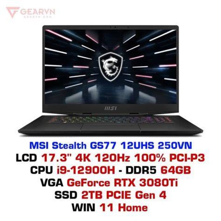MSI Stealth GS77 12UHS