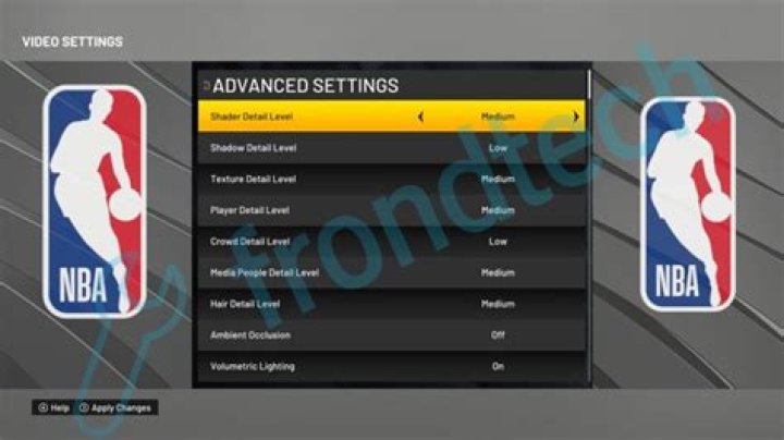 NBA 2k22 Best Graphics Settings