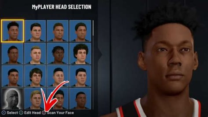 NBA 2K22 Face Scan