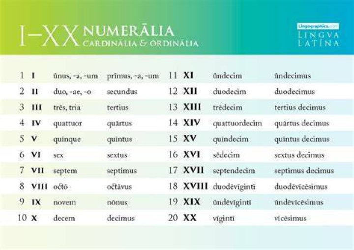 Numbers in Latin