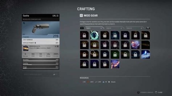 Outriders how to mod weapons and armor.