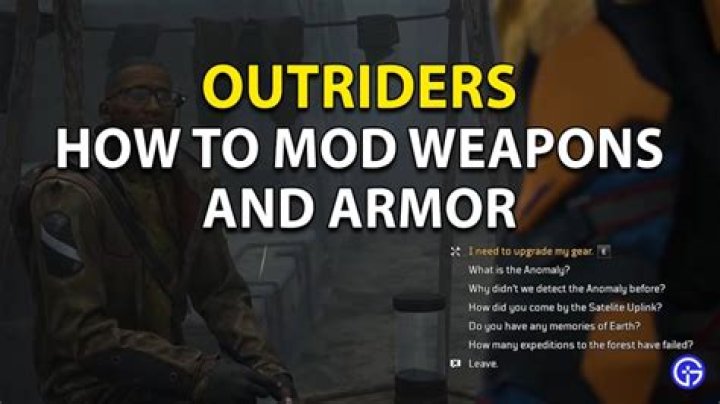 Outriders: Mod Weapons And Armor