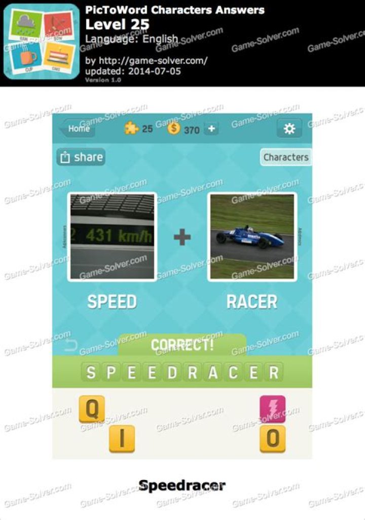 PicToWord Characters Level 25