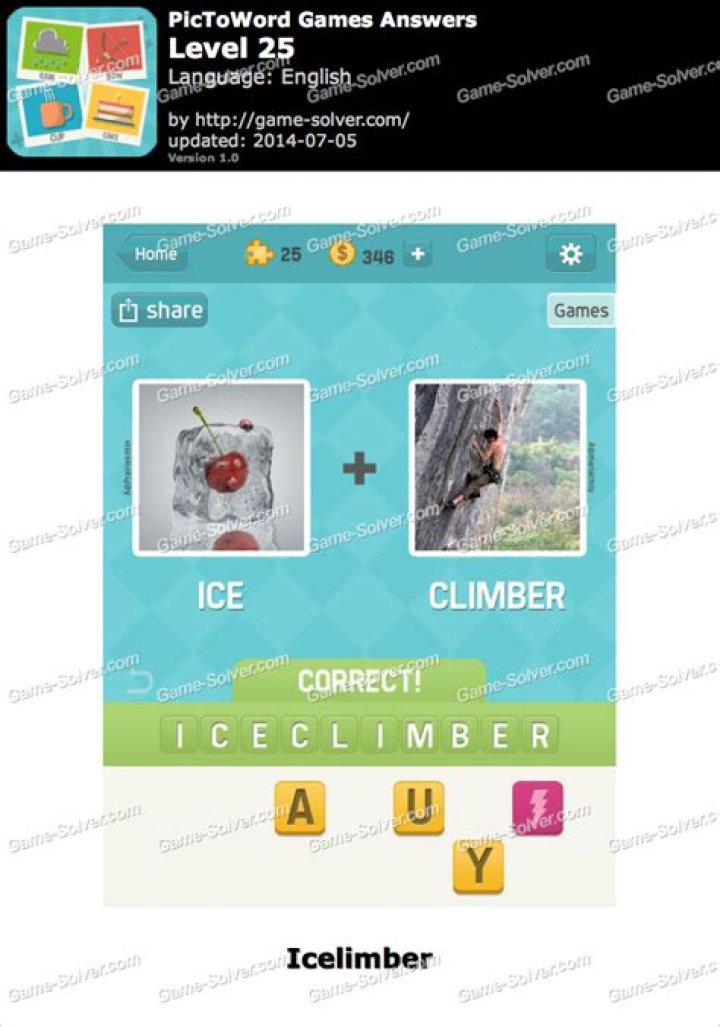 PicToWord Games Level 25 PicToWord Games Level 25