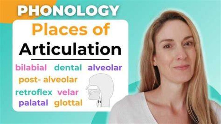 Places of articulation