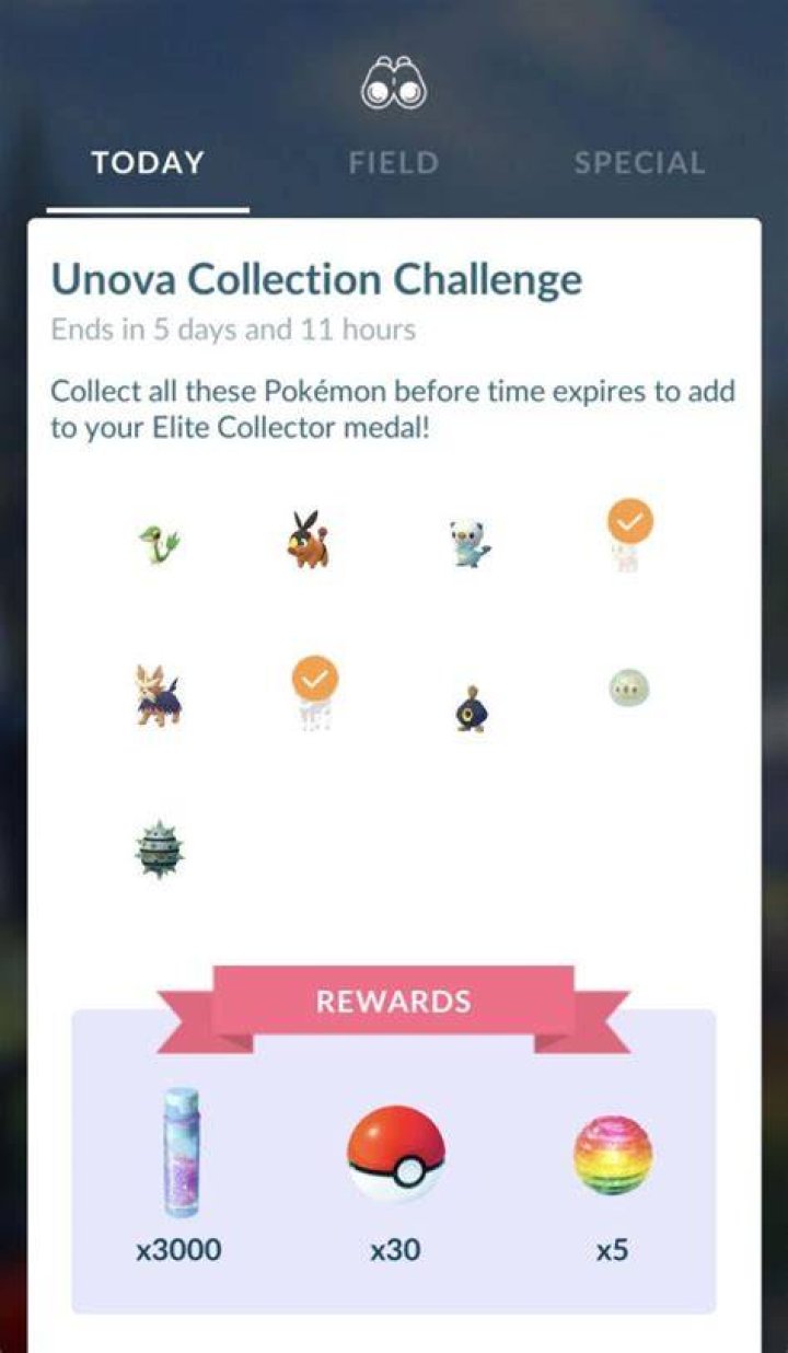 Pokémon Go Evolve Collection Challenge list and rewards