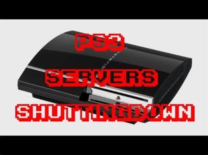 PS3 servers shutting down