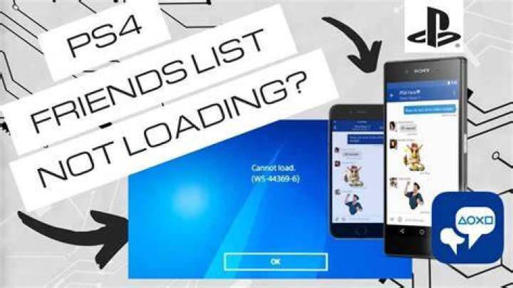 ps4 friends list not loading issue fix