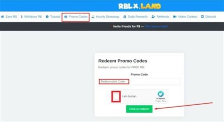RBLX LAND Promo Codes RBLX.LAND