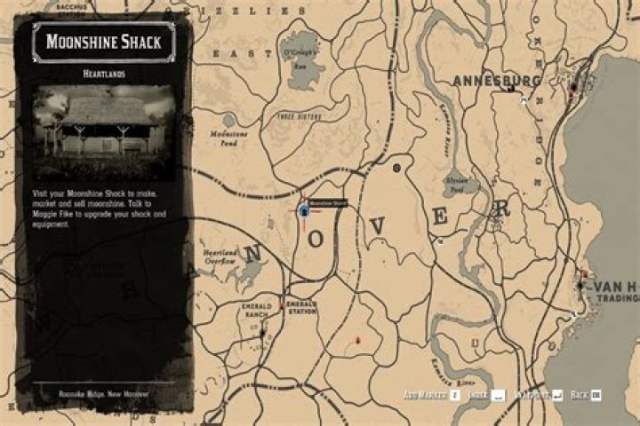 Red Dead Online Moonshine Shack Locations