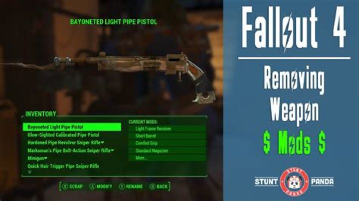 removing weapon mods and attachments in cyberpunk 2077
