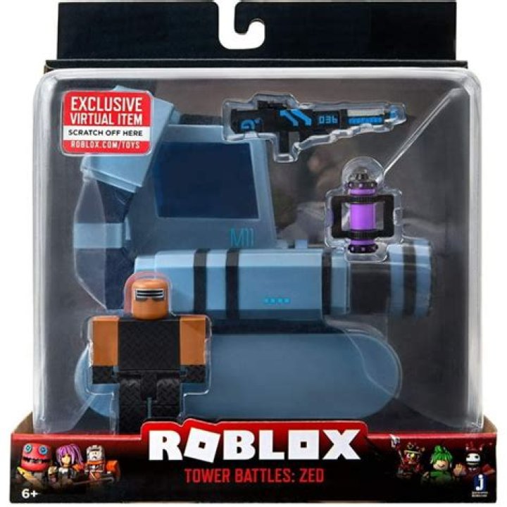 Roblox Action Collection - Tower Defense Simulator: Cyber City Six Figure Pack [Includes Exclusive Virtual Item]