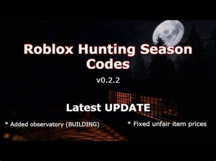Roblox Hunting Season Codes (2022)