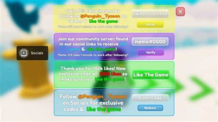 Roblox Penguin Tycoon Codes