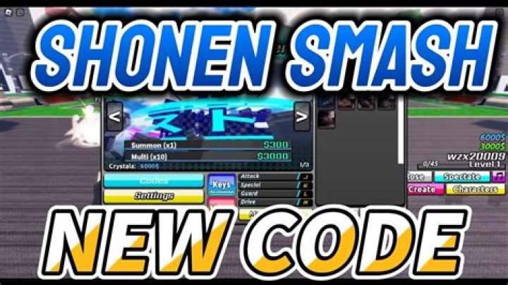Roblox Shonen Smash Codes (June 2022)
