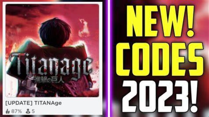 roblox titanage codes