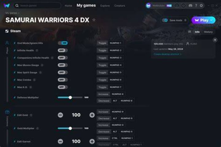 Samurai Warriors 4 PS4 Cheats