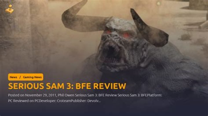 Serious Sam 3: BFE Review
