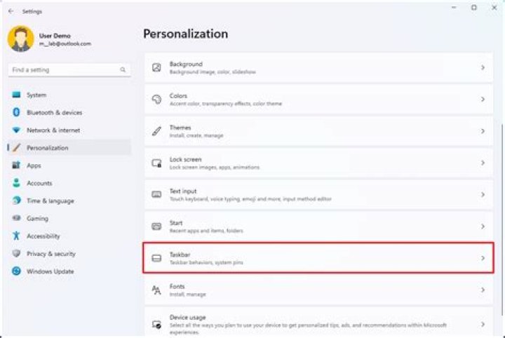 settings change