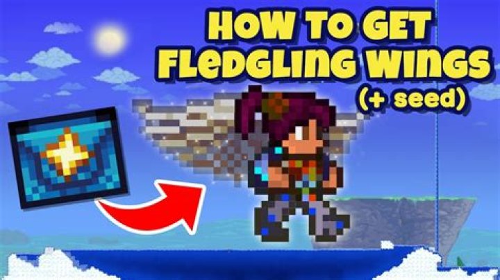 Showing off Fledgling Wing in Terraria