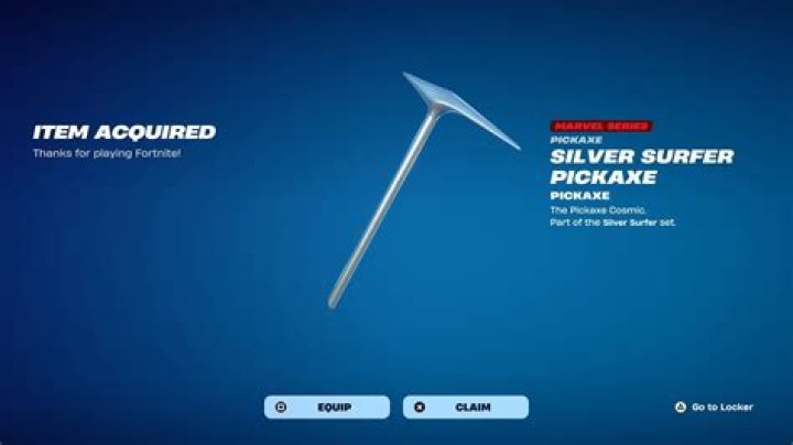 Silver Surfer Pickaxe