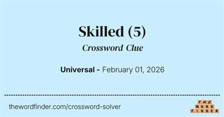 Skilled (at) – Crossword Clue