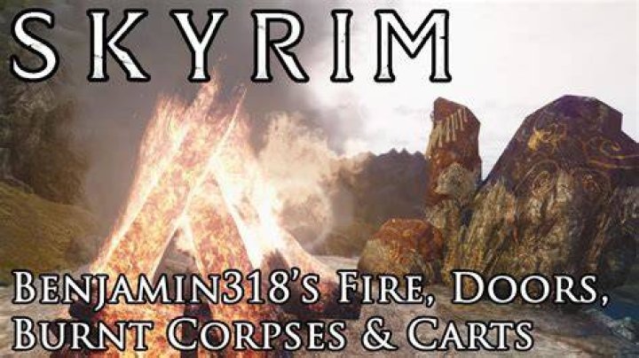 Skyrim Mod Adds Realistic Fire, Doors, Corpses, and Carts