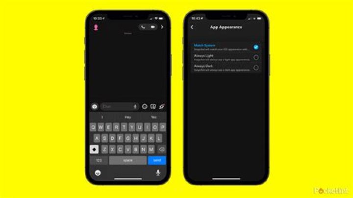Snapchat dark mode