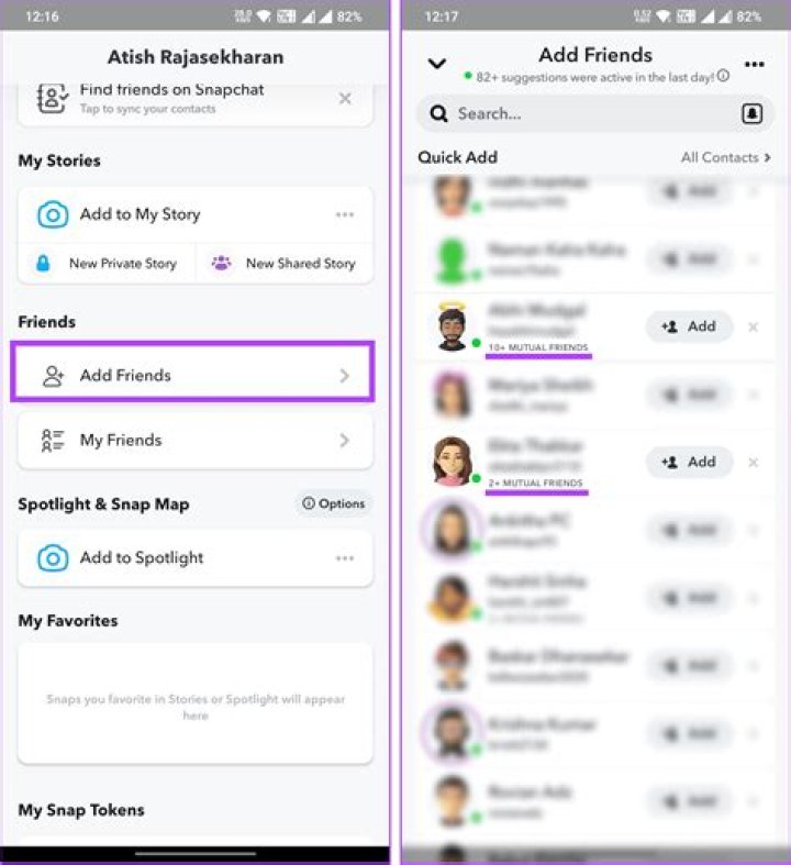 Snapchat | How to see mutual friends