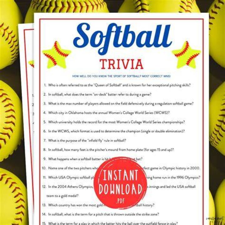 Softball Quiz