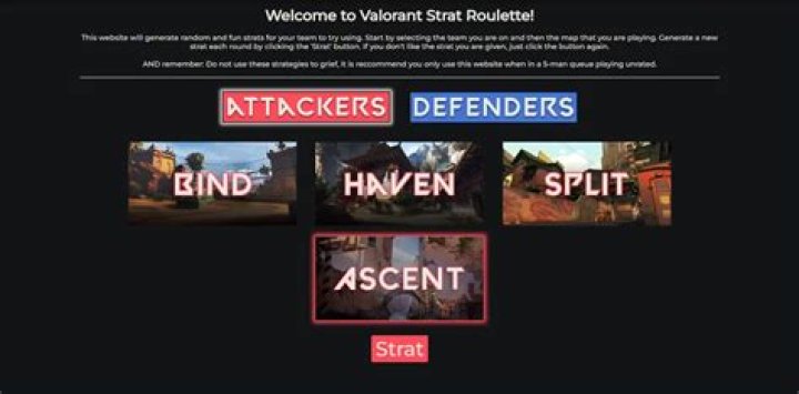 Strat roulette in Valorant CS:GO Rainbow Six Siege