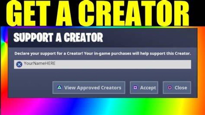 support a creator code epic program