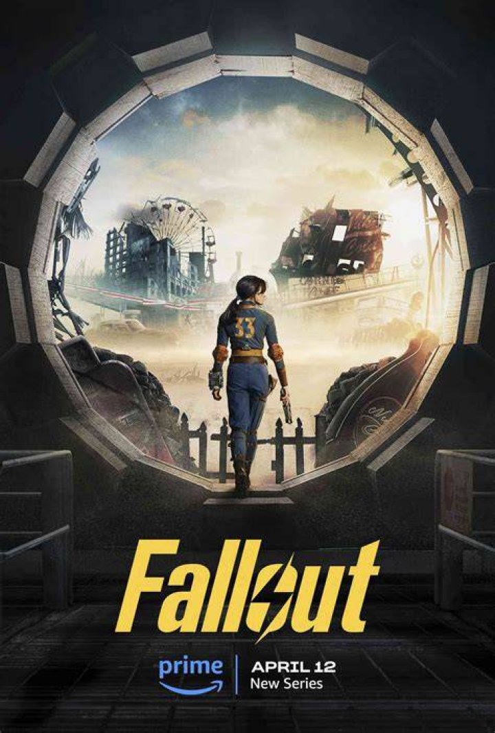 The poster for the Fallout TV show on Amazon.