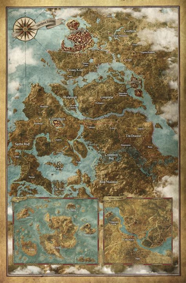 
The Witcher 3: Wild Hunt’s Full Game Map Revealed
